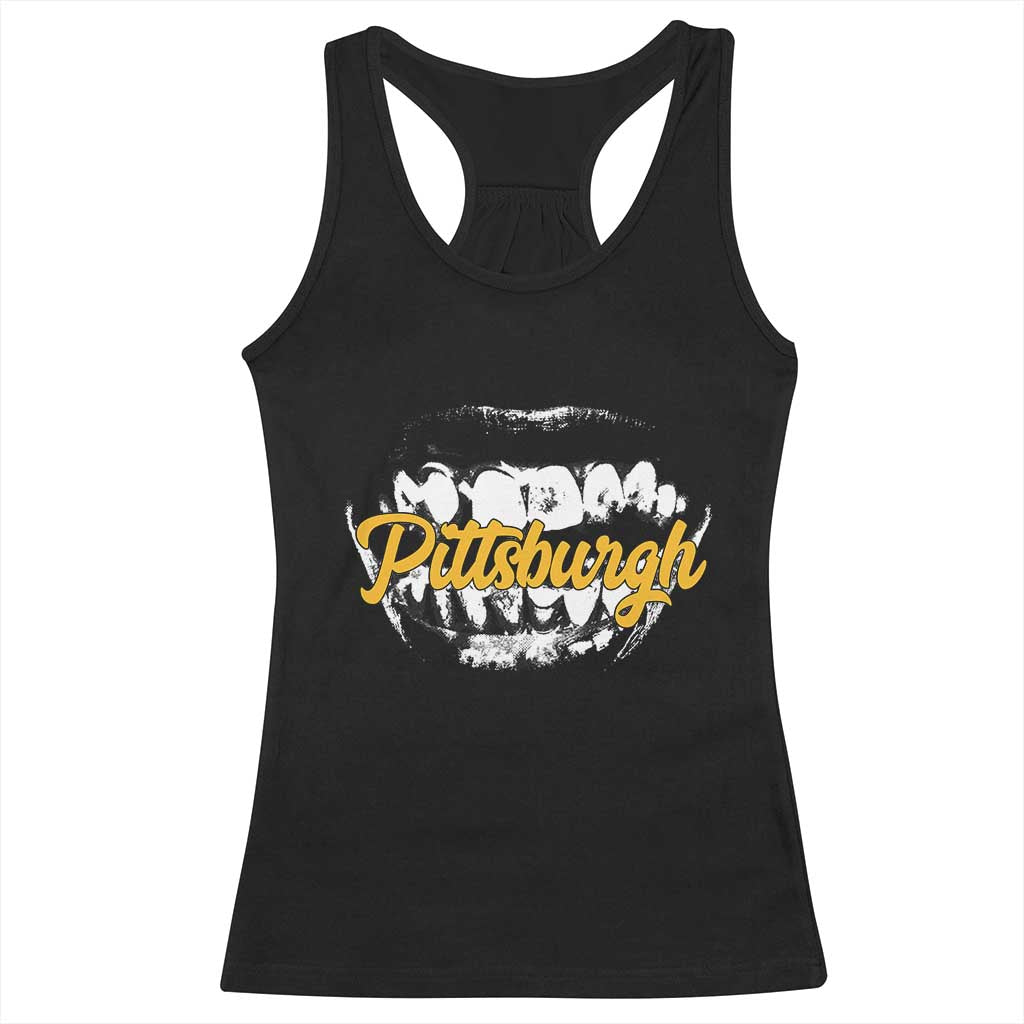 PFS Game Day Racerback Tank Top Streetwear Steel City Pride TS10 Black Print Your Wear