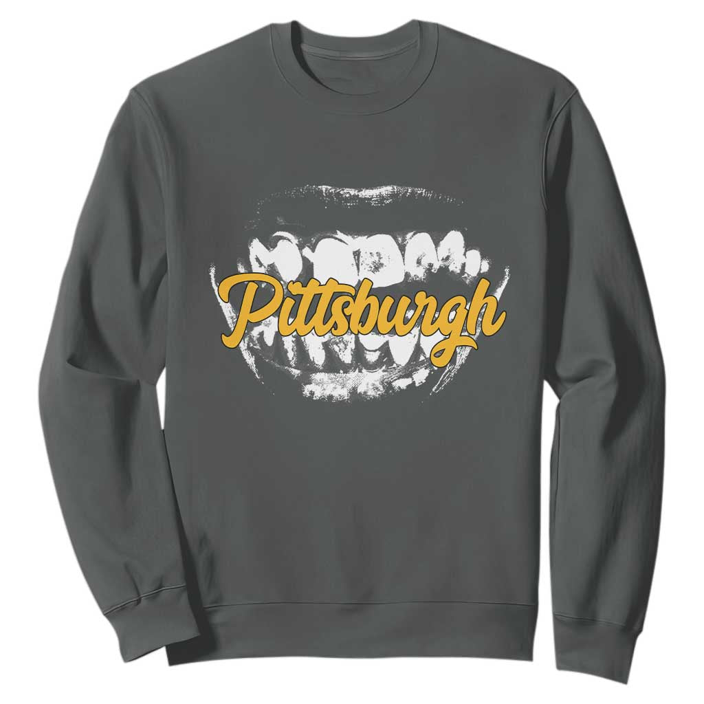 Pittsburgh Sweatshirt Streetwear Steel City Pride TS10 Dark Heather Print Your Wear