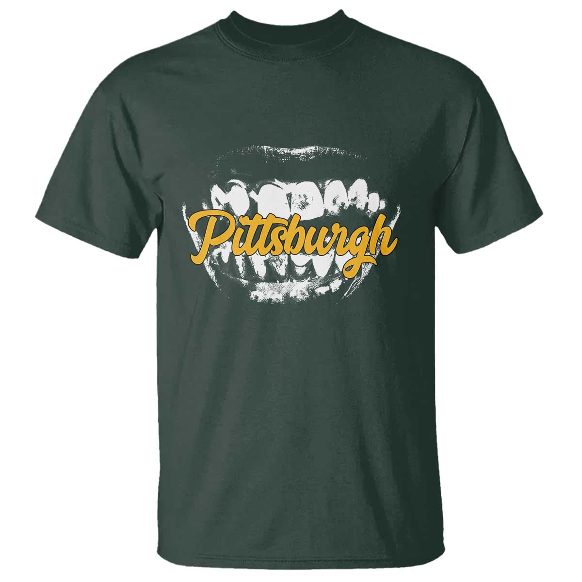 Pittsburgh T Shirt Streetwear Steel City Pride TS10 Dark Forest Green Print Your Wear