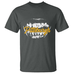 PFS Game Day T Shirt Streetwear Steel City Pride TS10 Dark Heather Print Your Wear