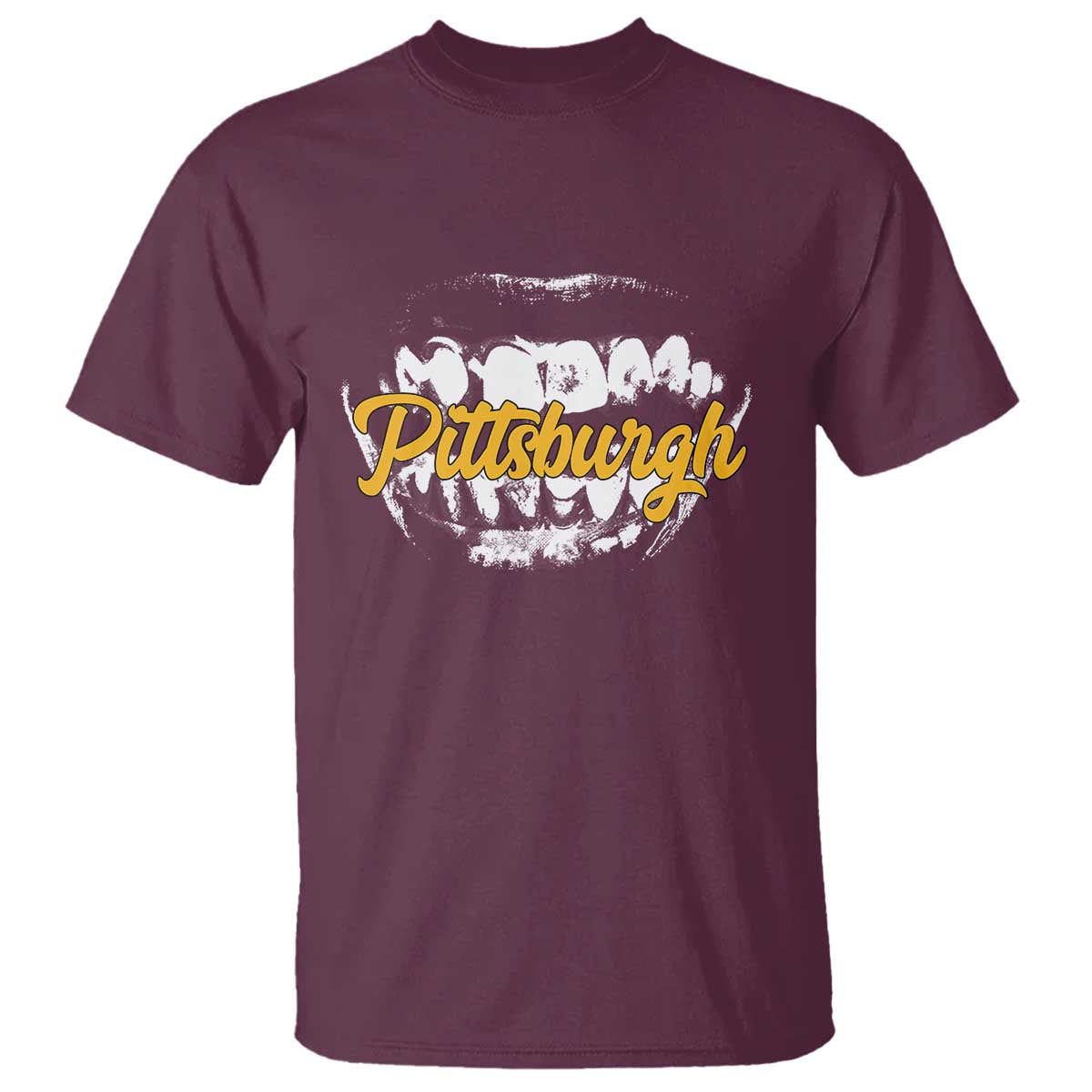 PFS Game Day T Shirt Streetwear Steel City Pride TS10 Maroon Print Your Wear