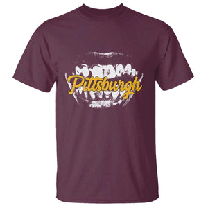 PFS Game Day T Shirt Streetwear Steel City Pride TS10 Maroon Print Your Wear