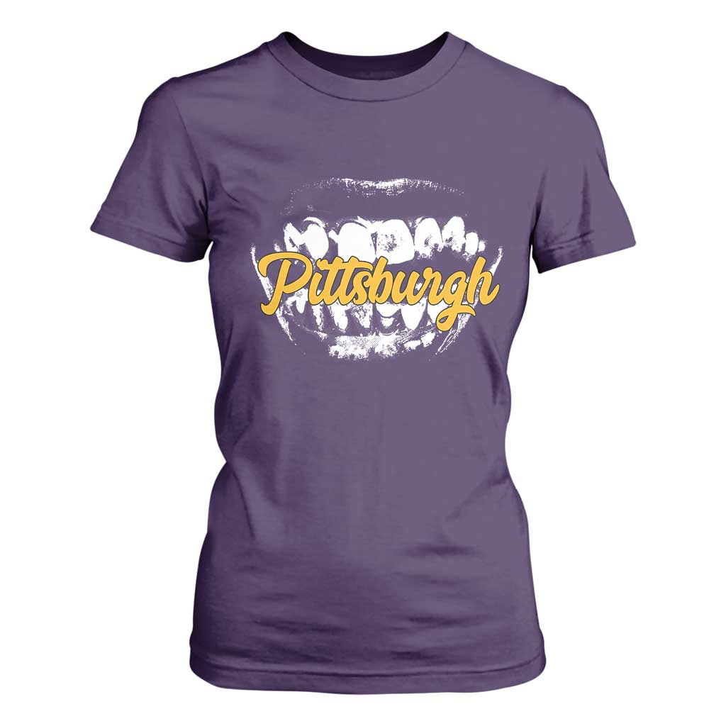 PFS Game Day T Shirt For Women Streetwear Steel City Pride TS10 Purple Print Your Wear
