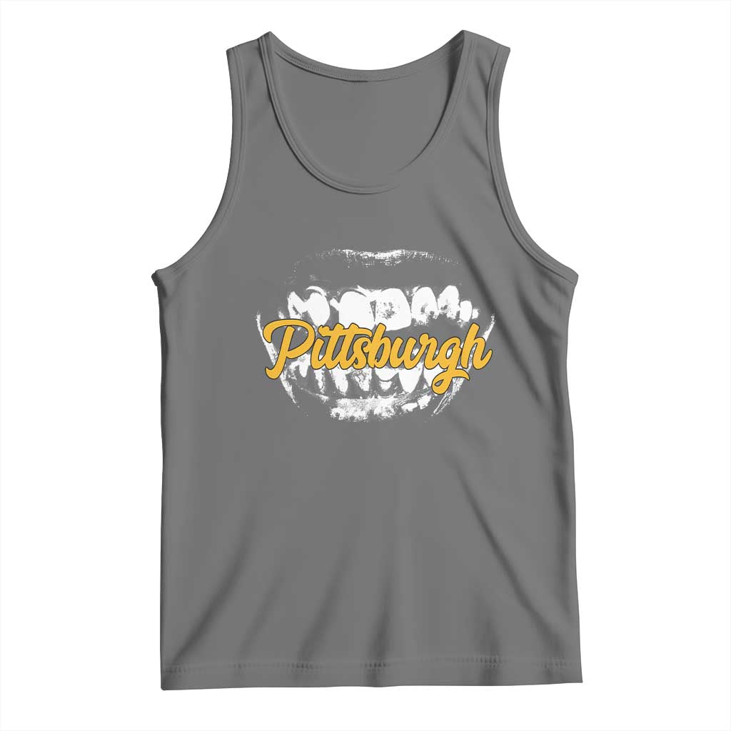 PFS Game Day Tank Top Streetwear Steel City Pride TS10 Black Heather Print Your Wear