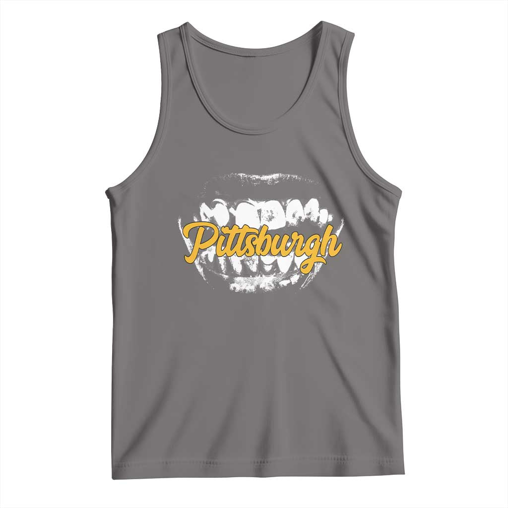 PFS Game Day Tank Top Streetwear Steel City Pride TS10 Deep Heather Print Your Wear