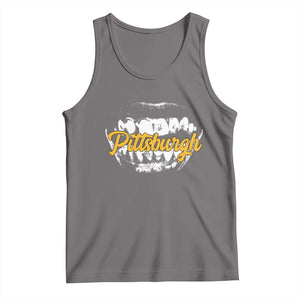 PFS Game Day Tank Top Streetwear Steel City Pride TS10 Deep Heather Print Your Wear