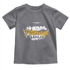 PFS Game Day Toddler T Shirt Streetwear Steel City Pride TS10 Charcoal Print Your Wear