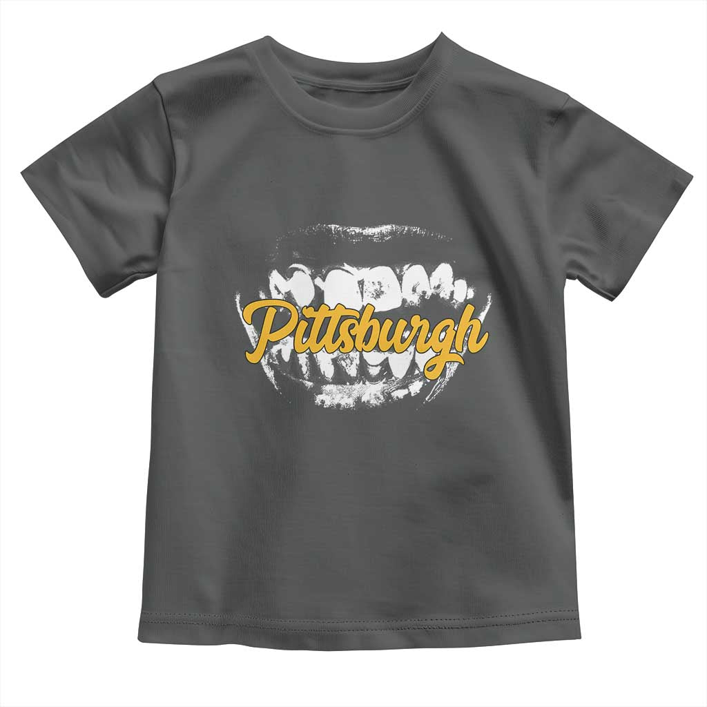 PFS Game Day Toddler T Shirt Streetwear Steel City Pride TS10 Dark Heather Print Your Wear