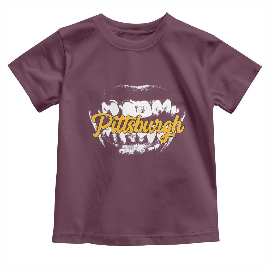 PFS Game Day Toddler T Shirt Streetwear Steel City Pride TS10 Maroon Print Your Wear