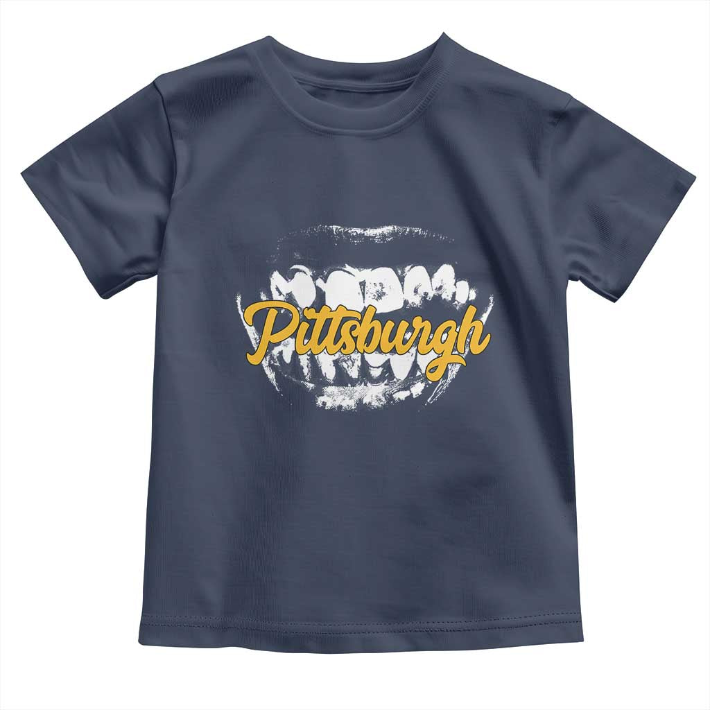 Pittsburgh Toddler T Shirt Streetwear Steel City Pride TS10 Navy Print Your Wear
