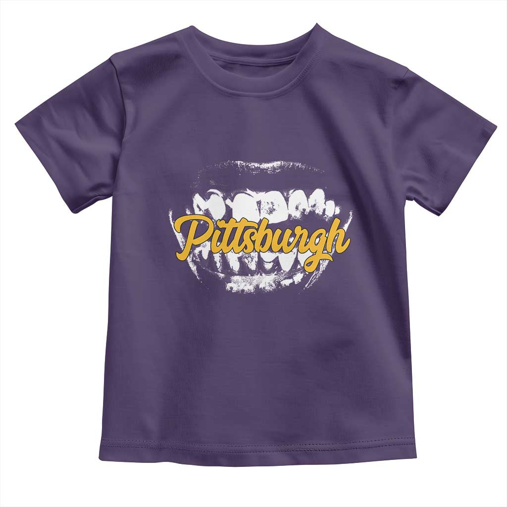 PFS Game Day Toddler T Shirt Streetwear Steel City Pride TS10 Purple Print Your Wear