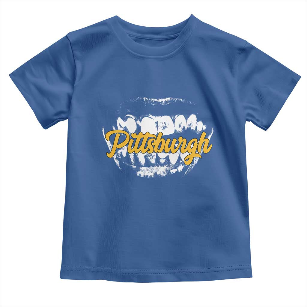 PFS Game Day Toddler T Shirt Streetwear Steel City Pride TS10 Royal Blue Print Your Wear