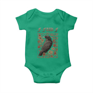Funny F Caw F Crow Baby Onesie Vintage Bird Saying Adult Humor Gothic Tarot Card TS10 Irish Green Print Your Wear