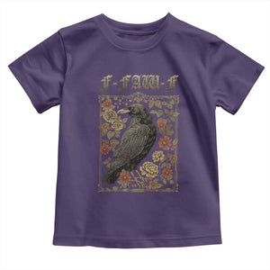 Funny F Caw F Crow Toddler T Shirt Vintage Bird Saying Adult Humor Gothic Tarot Card TS10 Purple Print Your Wear