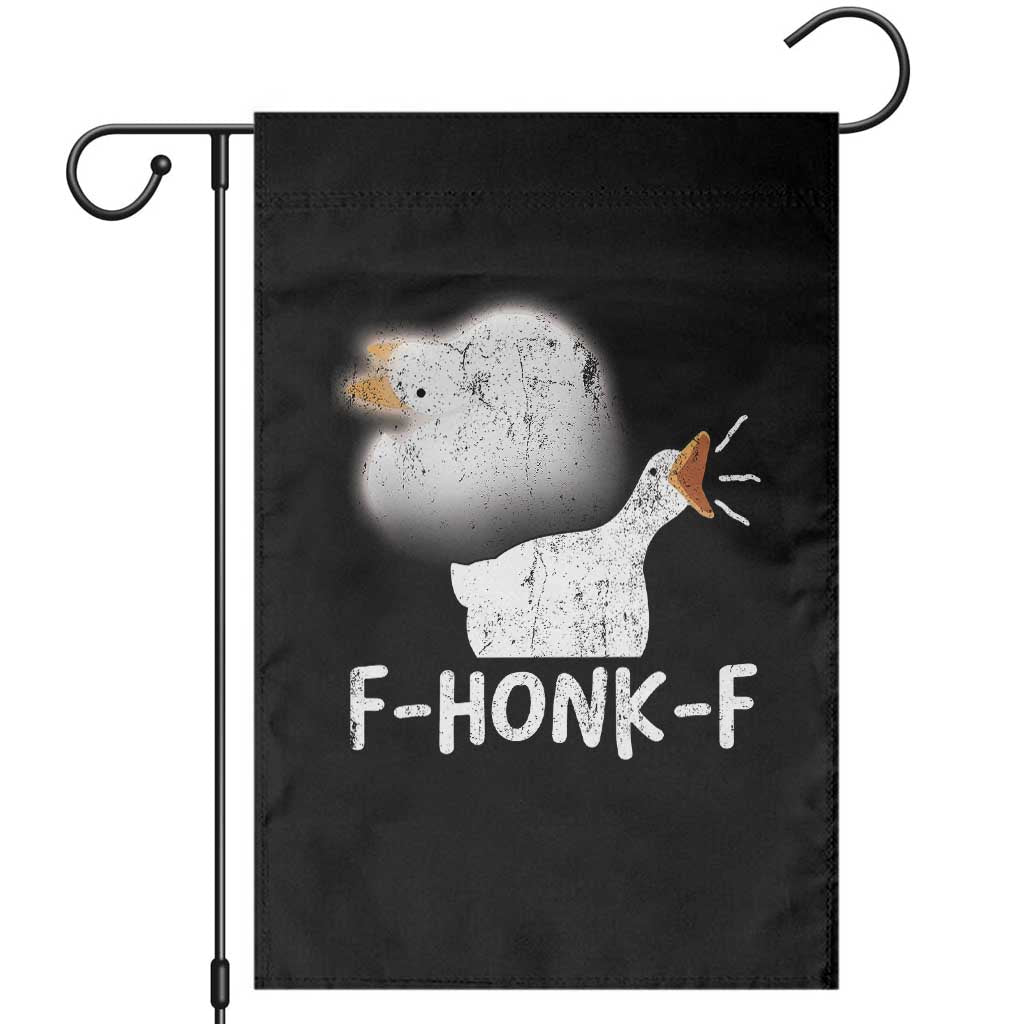 Silly Goose Meme Garden Flag Retro F-Honk-F Funny Farm Animal TS10 Black Print Your Wear