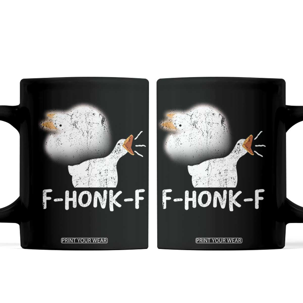 Silly Goose Meme Coffee Mug Retro F-Honk-F Funny Farm Animal TS10 Black Print Your Wear