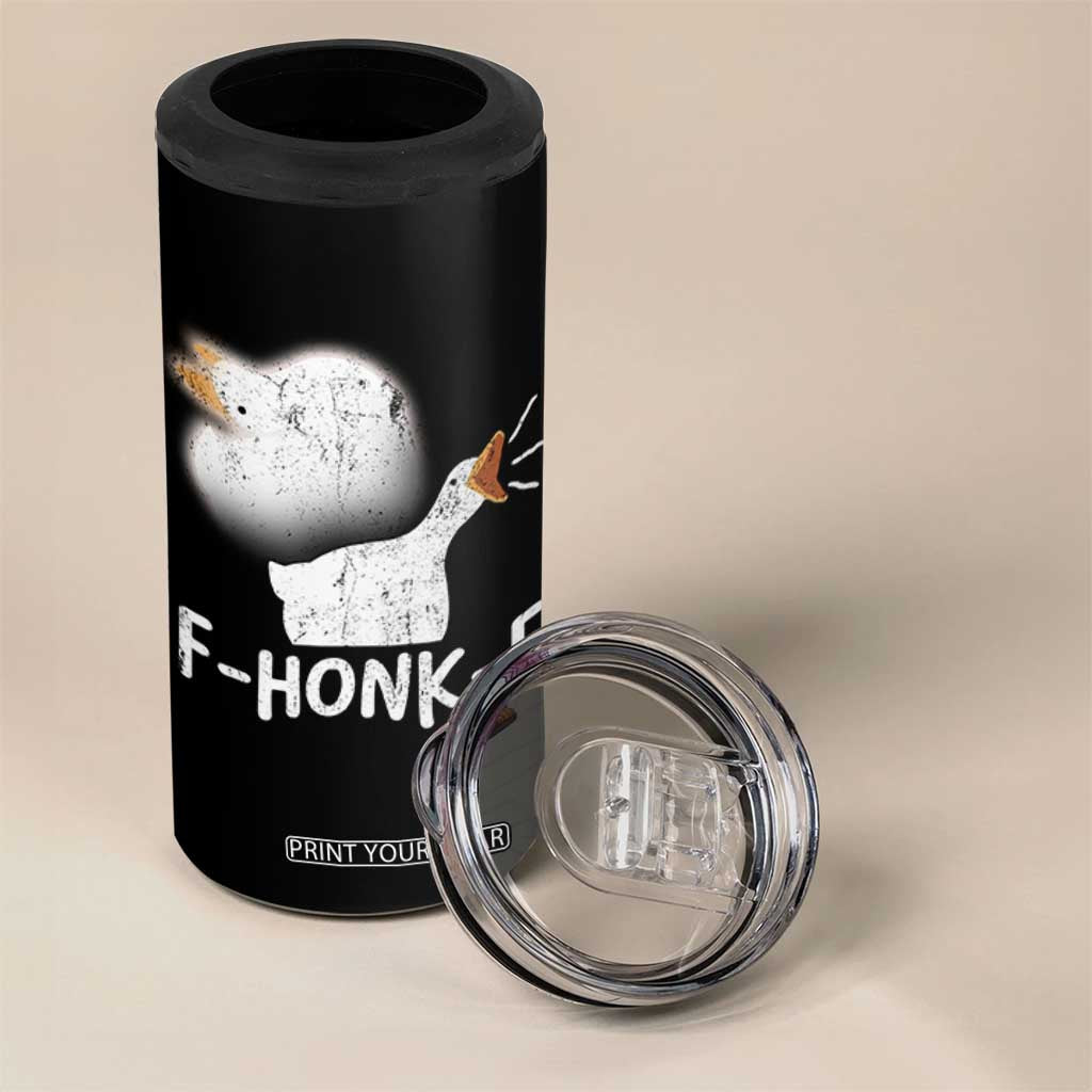 Silly Goose Meme 4 in 1 Can Cooler Tumbler Retro F-Honk-F Funny Farm Animal TS10 Print Your Wear