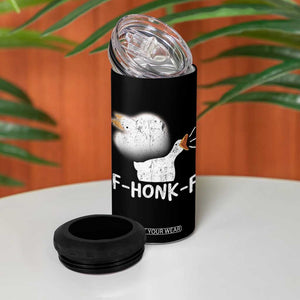 Silly Goose Meme 4 in 1 Can Cooler Tumbler Retro F-Honk-F Funny Farm Animal TS10 Print Your Wear