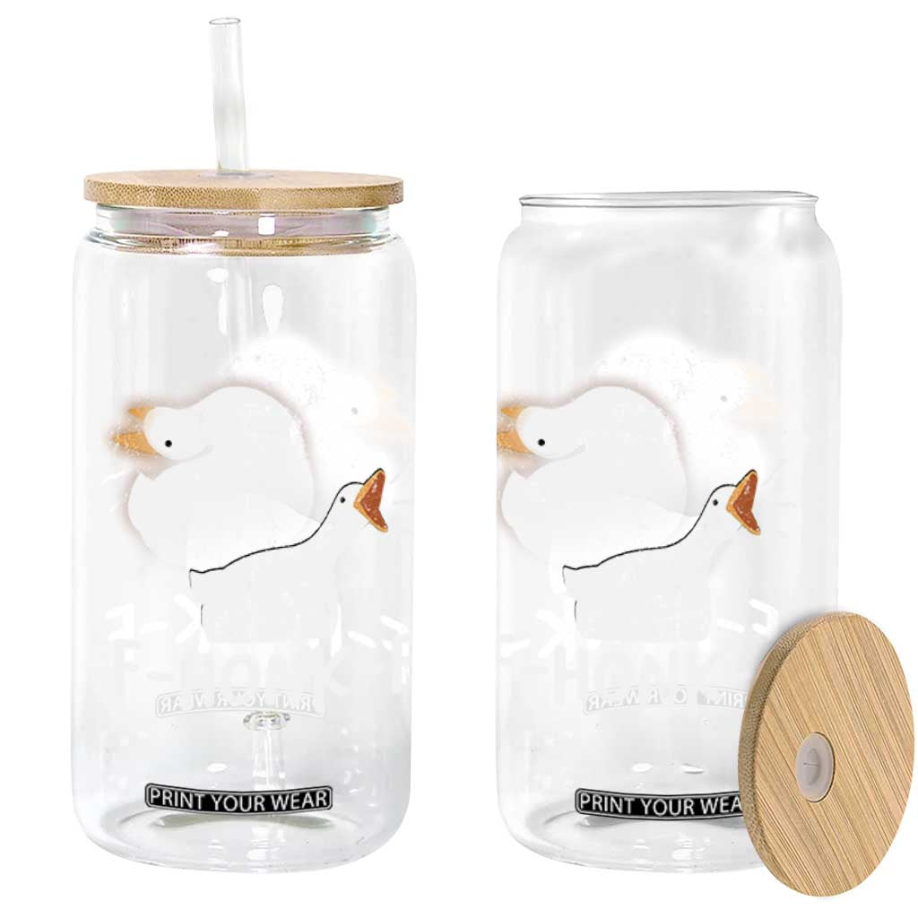 Silly Goose Meme Glass Can Retro F-Honk-F Funny Farm Animal TS10 Print Your Wear