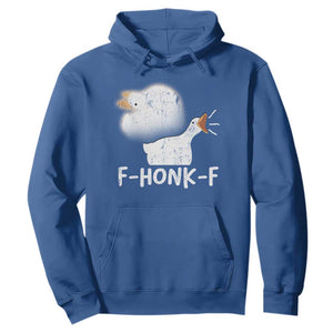 Silly Goose Meme Hoodie Retro F-Honk-F Funny Farm Animal TS10 Royal Blue Print Your Wear