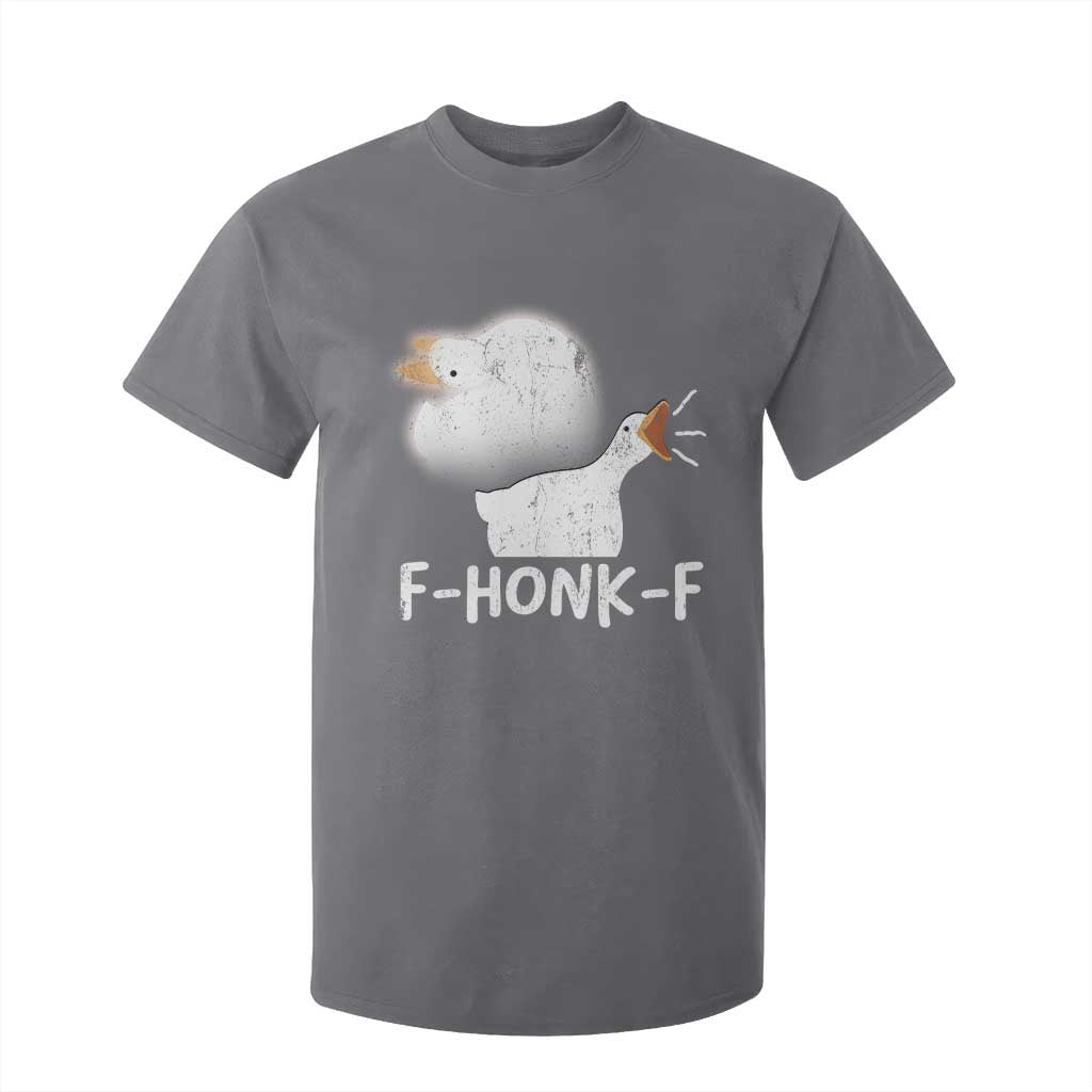 Silly Goose Meme T Shirt For Kid Retro F-Honk-F Funny Farm Animal TS10 Charcoal Print Your Wear