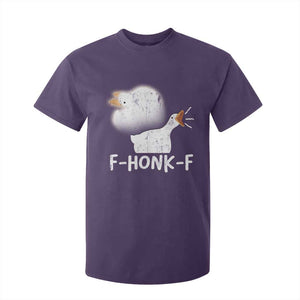 Silly Goose Meme T Shirt For Kid Retro F-Honk-F Funny Farm Animal TS10 Purple Print Your Wear