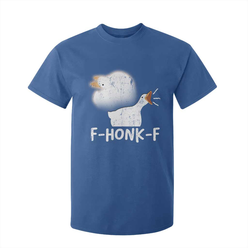 Silly Goose Meme T Shirt For Kid Retro F-Honk-F Funny Farm Animal TS10 Royal Blue Print Your Wear