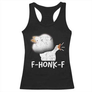 Silly Goose Meme Racerback Tank Top Retro F-Honk-F Funny Farm Animal TS10 Black Print Your Wear