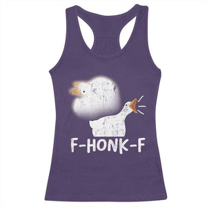 Silly Goose Meme Racerback Tank Top Retro F-Honk-F Funny Farm Animal TS10 Purple Print Your Wear