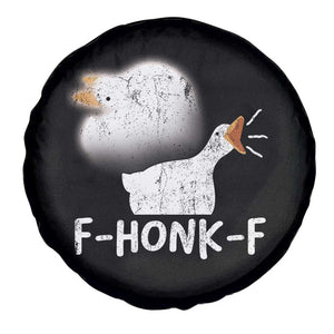 Silly Goose Meme Spare Tire Cover Retro F-Honk-F Funny Farm Animal TS10 Print Your Wear