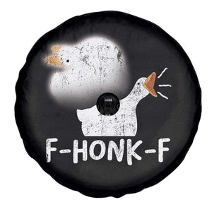 Silly Goose Meme Spare Tire Cover Retro F-Honk-F Funny Farm Animal TS10 Print Your Wear