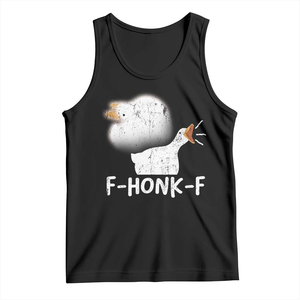 Silly Goose Meme Tank Top Retro F-Honk-F Funny Farm Animal TS10 Black Print Your Wear