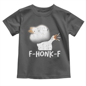 Silly Goose Meme Toddler T Shirt Retro F-Honk-F Funny Farm Animal TS10 Dark Heather Print Your Wear
