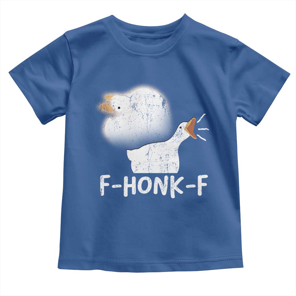 Silly Goose Meme Toddler T Shirt Retro F-Honk-F Funny Farm Animal TS10 Royal Blue Print Your Wear