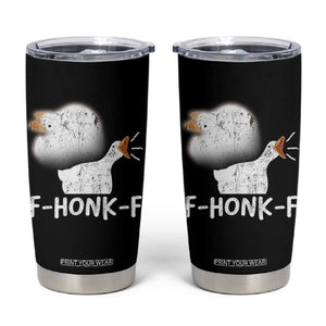 Silly Goose Meme Tumbler Cup Retro F-Honk-F Funny Farm Animal TS10 Black Print Your Wear