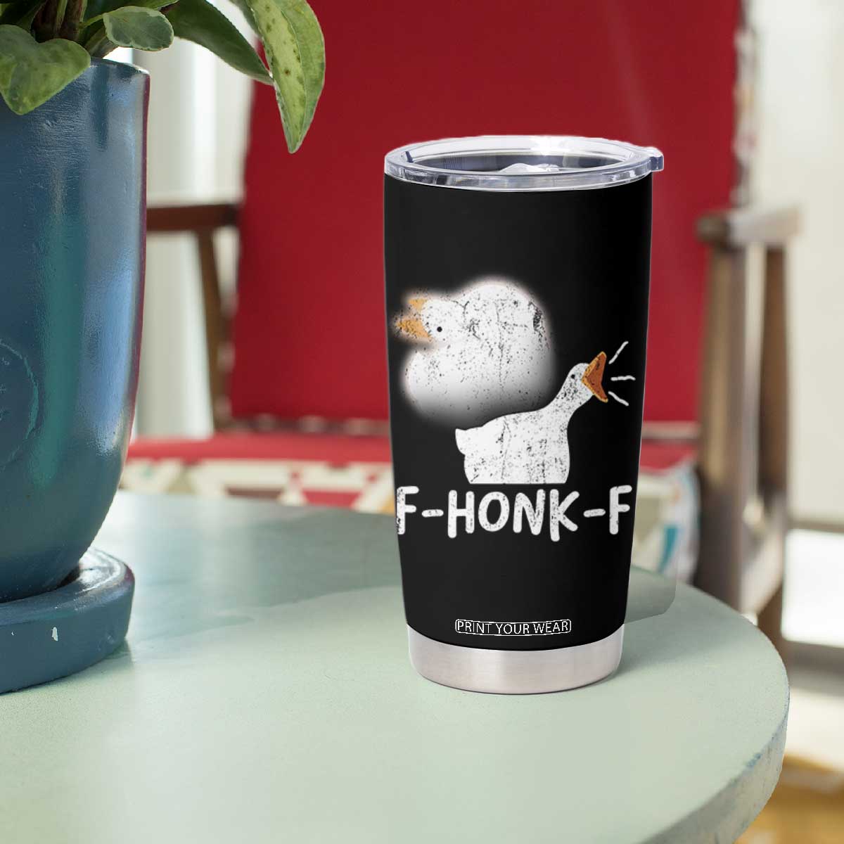 Silly Goose Meme Tumbler Cup Retro F-Honk-F Funny Farm Animal TS10 Print Your Wear