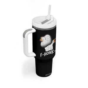 Silly Goose Meme Tumbler With Handle Retro F-Honk-F Funny Farm Animal TS10 Print Your Wear