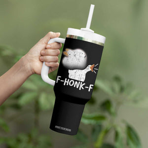 Silly Goose Meme Tumbler With Handle Retro F-Honk-F Funny Farm Animal TS10 Print Your Wear