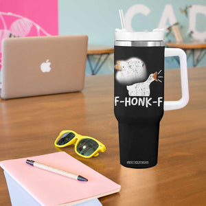 Silly Goose Meme Tumbler With Handle Retro F-Honk-F Funny Farm Animal TS10 Print Your Wear