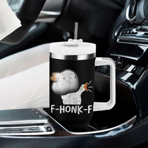Silly Goose Meme Tumbler With Handle Retro F-Honk-F Funny Farm Animal TS10 Print Your Wear