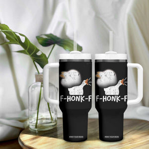 Silly Goose Meme Tumbler With Handle Retro F-Honk-F Funny Farm Animal TS10 Print Your Wear
