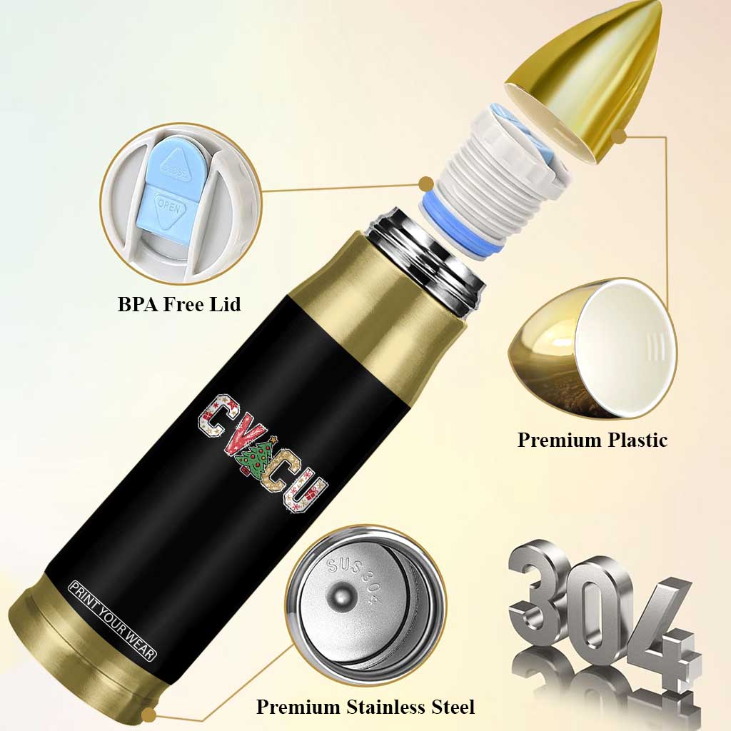 Christmas CVICU Nurse Bullet Tumbler Cardiovascular Intensive Care Unit Cardiac Nurse TS10 Print Your Wear