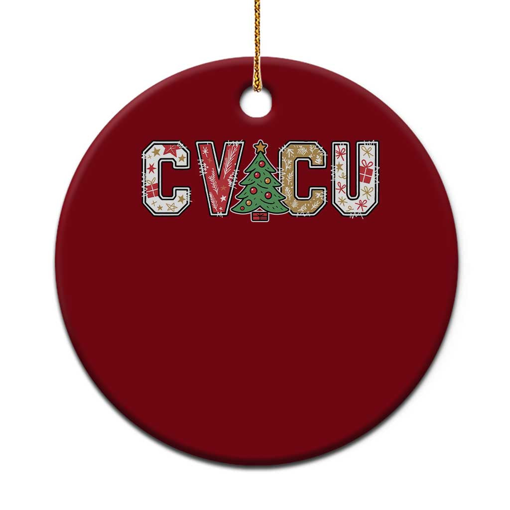 Christmas CVICU Nurse Ceramic Ornament Cardiovascular Intensive Care Unit Cardiac Nurse TS10 1pc Red Print Your Wear