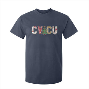 Christmas CVICU Nurse T Shirt For Kid Cardiovascular Intensive Care Unit Cardiac Nurse TS10 Navy Print Your Wear