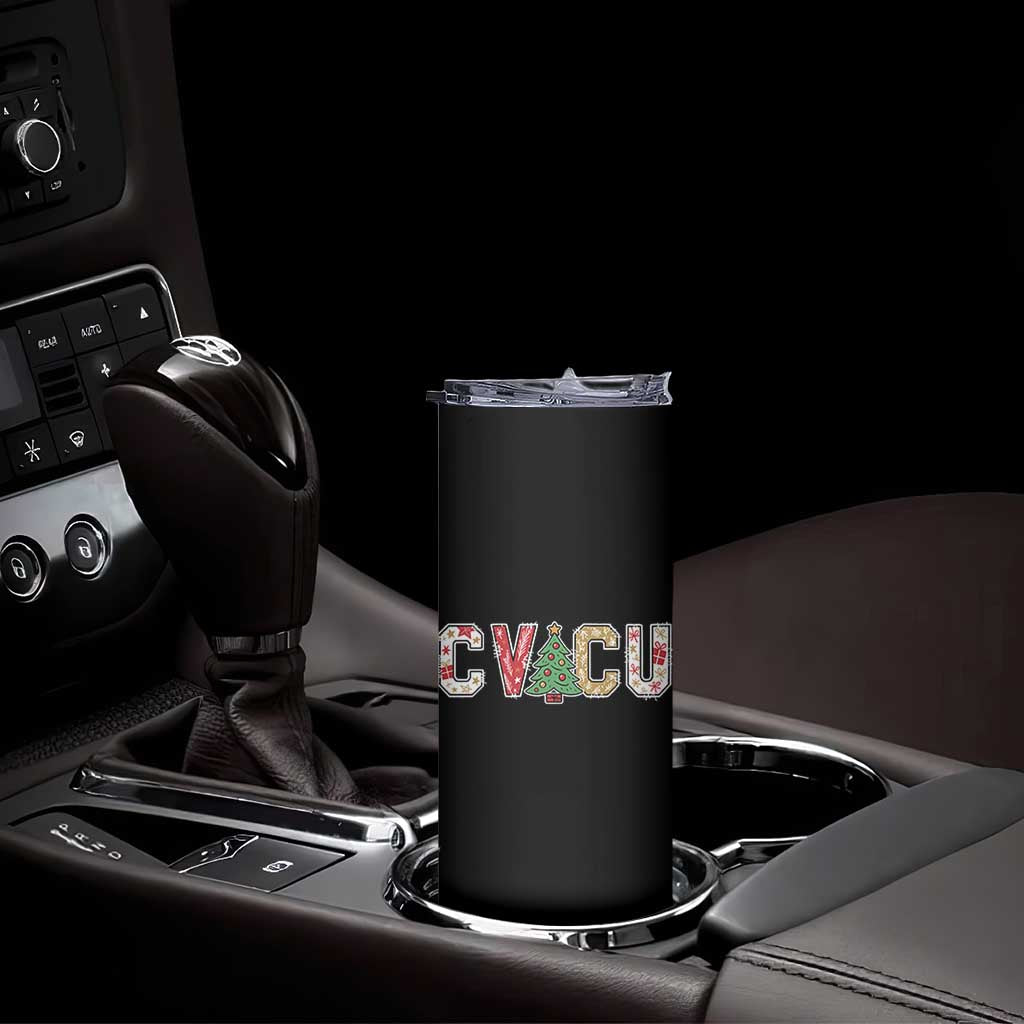 Christmas CVICU Nurse Skinny Tumbler Cardiovascular Intensive Care Unit Cardiac Nurse TS10 Print Your Wear