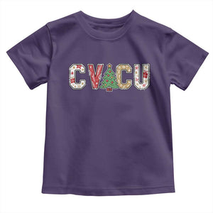 Christmas CVICU Nurse Toddler T Shirt Cardiovascular Intensive Care Unit Cardiac Nurse TS10 Purple Print Your Wear