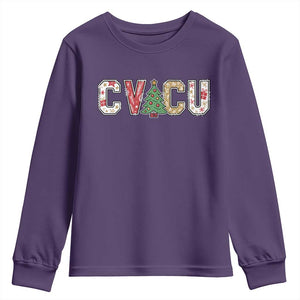 Christmas CVICU Nurse Youth Sweatshirt Cardiovascular Intensive Care Unit Cardiac Nurse TS10 Purple Print Your Wear