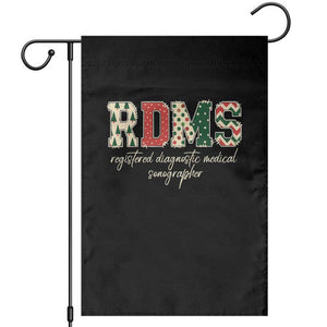 Sonographer Christmas Garden Flag RDMS Ultrasound Tech Technologist Gift TS10 Black Print Your Wear