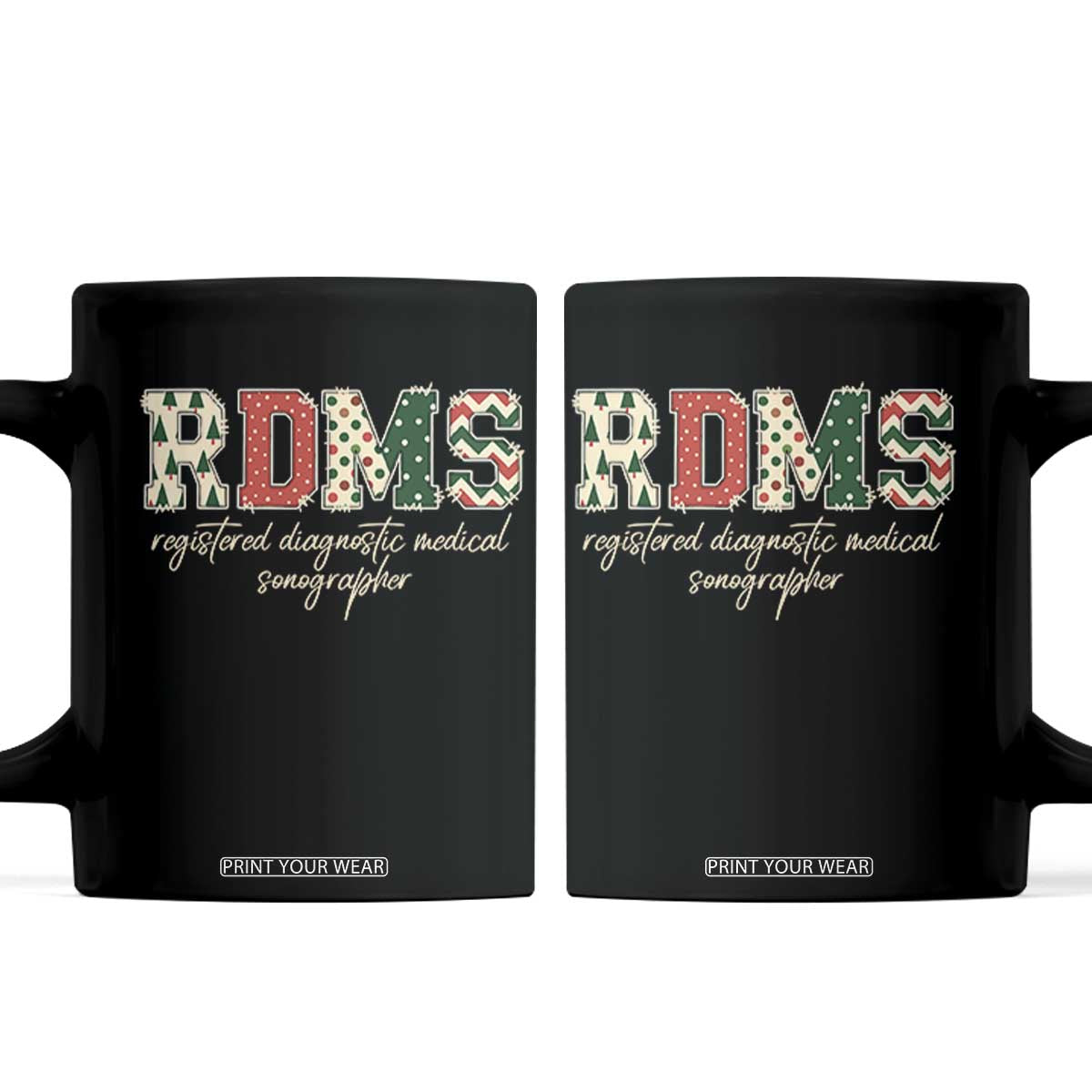 Sonographer Christmas Coffee Mug RDMS Ultrasound Tech Technologist Gift - Print Your Wear