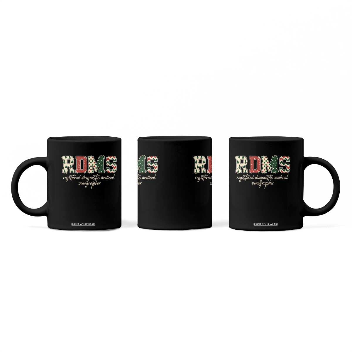 Sonographer Christmas Coffee Mug RDMS Ultrasound Tech Technologist Gift - Print Your Wear